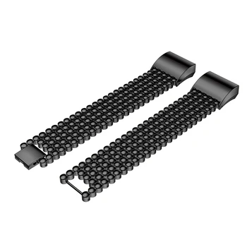 Metalo Juostų Fitbit Mokestis 2 Tracker Pakeitimo. Magnetas Dirželio segtukas Granulių Stiliaus Nerūdijančio Plieno Žiūrėti Juostos Fitbit Charge2