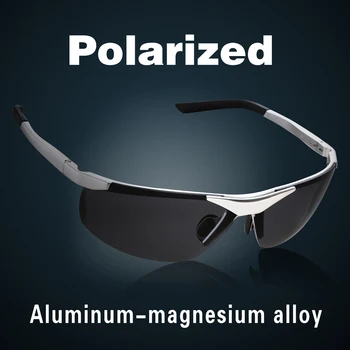 2017 Naujas Mados Aliuminio Magnio Lydinio Poliarizuoti Akiniai Nuo Saulės Vyrams Vyrų Vairavimo Saulės Akiniai Spalvotų Lęšių Danga