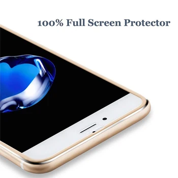 Voguery 3D Lenktas Grūdintas Stiklas Screen Protector, iPhone 8 Visišką Lenktas Krašto Apsaugos Flim Guard 