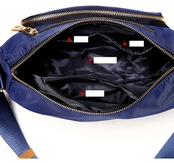 Atsitiktinis Moterų messenger maišeliai mažos Vandeniui nailono Peties Crossbody maišelį, kelionių Rankinės bolsa feminina Juoda Violetinė Mėlyna
