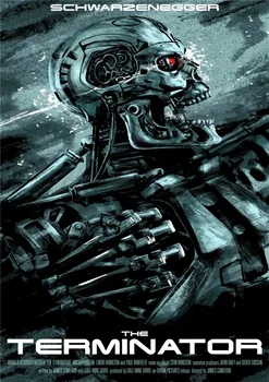 Terminatorius Plakatai Balta kreidinio Popieriaus Spausdina Sienų Lipdukai Namų Puošmena Svetainės Bderoom Home Art Prekės