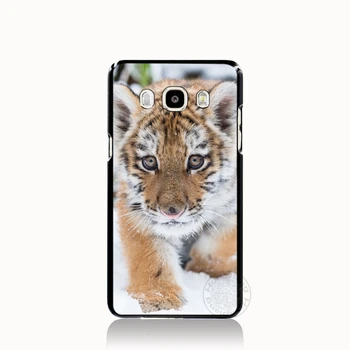 HAMEINUO mielas Sniego gyvūnų liūtas, tigras padengti telefono dėklas Samsung Galaxy J1 J2 j3 skyrius J5 J7 MINI ACE 2016