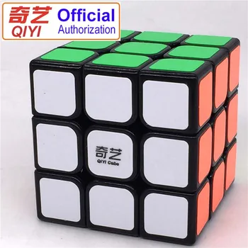 Oficialų Leidimą QIYI Magija Kubeliai 3x3x3 5.6 CM Lipdukas Greičio Twist Įspūdį Žaislai Vaikams Dovanų Rubiks Cube MF306
