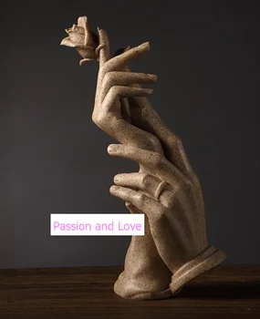 Abstractive Smiltainio Mylėtojų Rankose Modelis Statula Suvenyrų Papuošalas Dovanų ir Amatų už Miegamasis Dekoro ir Santuokos Jubiliejų