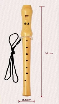 Mediniai Diktofonas Sopranas 8 skylę Germanų VerticalClarinet Fleita C Klavišą Kinijos Vertikalus Fleita Medienos Muzikos Instrumentas, Medinės Fleita