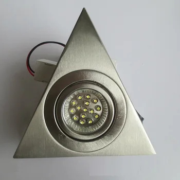 CB 2vnt/daug Šiuolaikinių 220V 0.9 W Trikampis LED Pagal Kabineto apšvietimo Jungiklis Paviršiaus Nerūdijančio Plieno Virtuvės Baldai, Papuošalai Šviesos