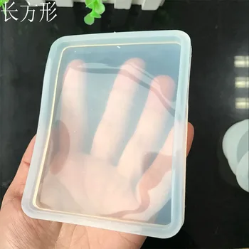 Aouke Klijai veidrodis, Stačiakampio, Apvalaus Aikštėje Ovalo Formos Klijai UV Expoxy Silikono Tortas Dekoravimo Pelėsių Konditerijos Įrankis Pelėsių Q