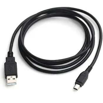 1,5 M mini USB 5pin vyras į USB2.0 male duomenų įkrovimo kabelis skirtas GPS skaitmeninį fotoaparatą, MP3 mp4
