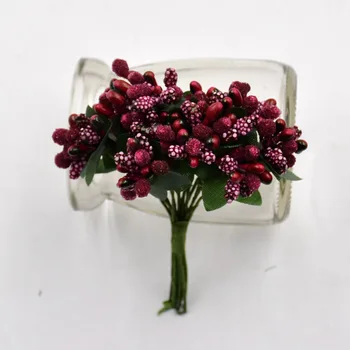 12pcs pearl Uogų Dirbtinis Stamen Gėlių, Vestuvių Namų Puošybai Pistil 