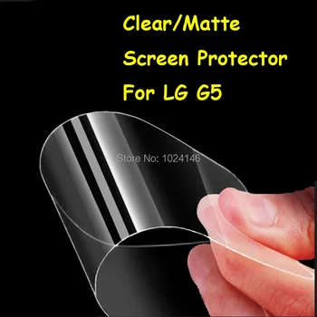 Naujas HD Išvalyti / Anti-Glare Matte Screen Protector For LG G5 Apsauginės Plėvelės Guard Su Skudurėliu