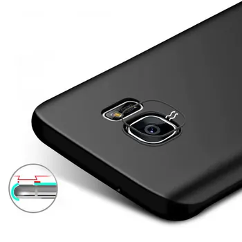 Kameros Apsaugos case for Samsung Galaxy S7 krašto Lankstus, minkštas TPU medžiagos apima S7 geriausias dizainas nemokamas pristatymas
