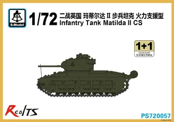 RealTS S-modelis PS720057 1/72 antrojo pasaulinio KARO Britų Pėstininkų Tankas Matilda II CS (2 Cisternos, Langelį)