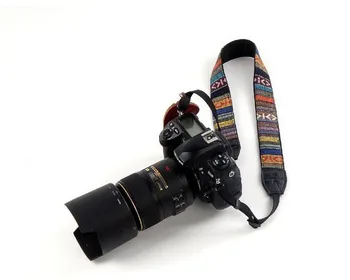 Derliaus Nailono Fotoaparato Dirželis per Petį Hipių Patvarus Kaklo Moterų Diržas Nikon D7200 
