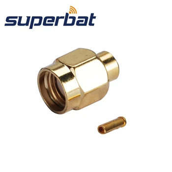 Superbat 10 vnt RF RP-SMA 50 Omų Jungtis Lydmetalis Male Plug(moterų pin) Jungtis, skirta .141 kabelis Nemokamas Pristatymas