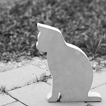 Betono žavinga miau Bookends Prespapjė katė tyrimas kambarį kavos parduotuvė kūrybos papuošalus silikono formos