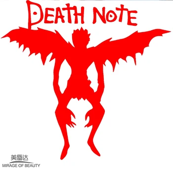 Death Note, Velnias ir Angelas Sparnų Dangaus Siaubo Juokinga Meno Automobilio Lipdukas, skirtas Langų Bamperis Auto Durų VISUREIGIS Nešiojamas Vinilo Decal
