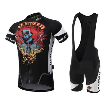 Maillot Dviračių Rinkiniai su kaukolės ir kirto kaulai dizaino vyriški dviračių džersis 2017 ropa ciclismo dviračių sportas dviračių sportas drabužiai