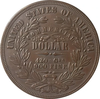 1871 m. Jungtinės amerikos valstijos $1 Doleris monetos KOPIJA NEMOKAMAS PRISTATYMAS