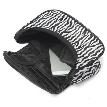 SEREQI Mados Daugiafunkcinis Moterų atsparus Vandeniui Makiažas Saugojimo Krepšys Organizatorius Grožio Atveju Kelionės Nešiojamų Zebra Kosmetikos Krepšys