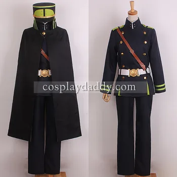 Seraph Pabaigos Yoichi Saotome Armijos Uniformą Apsiaustu, Pilnas Komplektas Cosplay Kostiumų M012