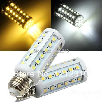 NAUJĄ Ultra Ryškumo LED lempos, E27 5050 44LEDs 220/230/240V Aukštos Kokybės Chip 5050 SMD Kukurūzų LED Lemputės 10W šviesos 4pcs/daug
