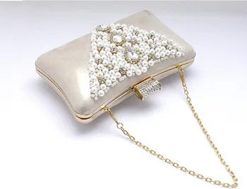 2016 Skatinimo Kietų Kietų Pagalvių Dieną Sankabos Krepšys Mini(<20cm) Hasp Dieną Sankabos Karšto Pardavimo Stiliaus Perlas su Deimantų Vakaras
