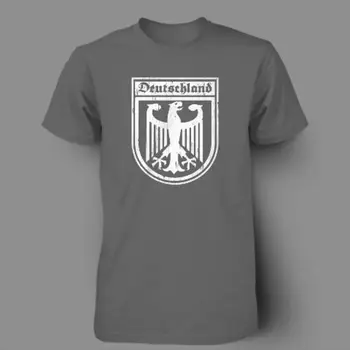 Vyras marškinėliai Deutschland Vokietija Eagle Crest vokietijos Futbolo Džersis Marškinėliai Vyrams Medvilnės Išspausdinti Užsakymą Marškinėliai Vyrams Dydis S~XXXL