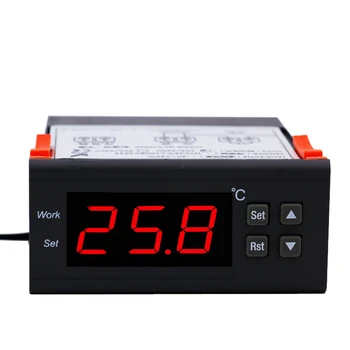 Akvariumas Mini Skaitmeninis temperatūros valdiklis su Jutiklis Kokybės termometras šaldiklio termostato reguliatorius 220V -50~110 20% nuolaida
