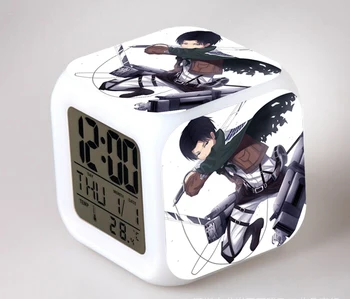 Anime Ataka Titan Figūrėlių, Skaitmeninis Laikrodis-Žadintuvas Shingeki No Kyojin Reloj Despertador Siųsti Led Laikrodis Kolekcija Žaislai