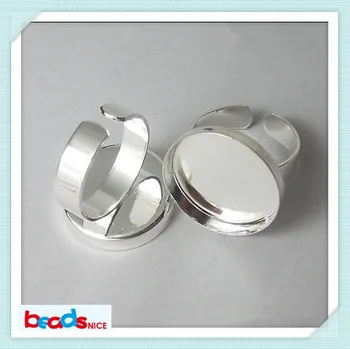 Beadsnice ID10381 reguliuojamas žiedai su 20mm pasidaryk pats žiedas bazės nustatymo unikalaus dizaino, mados, juvelyrikos priėmimo