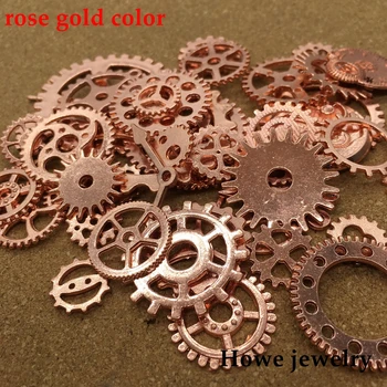 Sumaišyti 100 g rožių aukso steampunk įrankių ir parduotų laikrodis rankas 