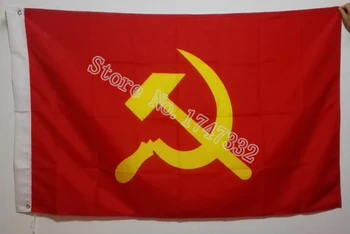 Rusijos Imperijos Vėliava, Sovietų Socialistinių Respublikų Sąjungos CCCPFlag karšto parduoti prekes 3X5FT 150X90CM Reklama žalvario metalo skyles