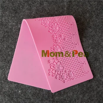 Mama&Žirnių GX170 Nemokamas Pristatymas Gėlių Nėrinių Pelėsių Pyragas Apdaila Minkštas Pyragas 3D Pelėsių, Maisto kokybės Silikono Forma