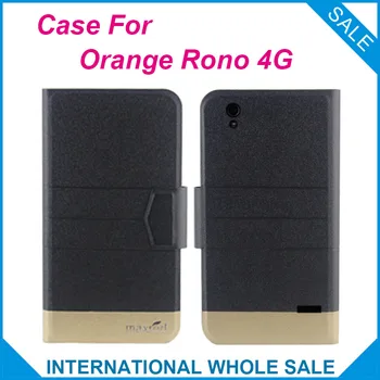 5 Spalvų Super! Oranžinė Rono 4G Atveju Mados Verslo Magnetinis užsegimas, Aukštos kokybės Odos Išskirtinis Atvejis Orange Rono 4G