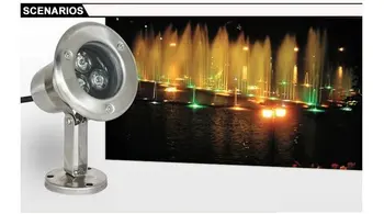 RGB LED IP68 Žibintai akvariumas Ip68 3W 6W 9W 12W 15W 18W Vandeniui fontanas, tvenkinys, baseinas luces 12V 110V, 220V ping