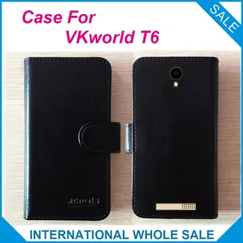 Karšta! VKworld T6 Atveju 6 Spalvų Aukštos Kokybės Originalus Odinis Išskirtinis Padengti VKworld T6 Padengti Telefono Maišelį Stebėjimą