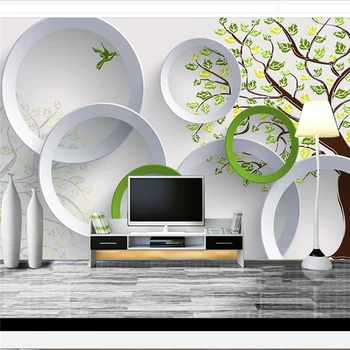 Beibehang Pasirinktinius Nuotraukų Freskos 3d Tapetai Mozaikos Medžių 3D Fone Sienų Freskomis tapetų sienos, 3 d papel de parede