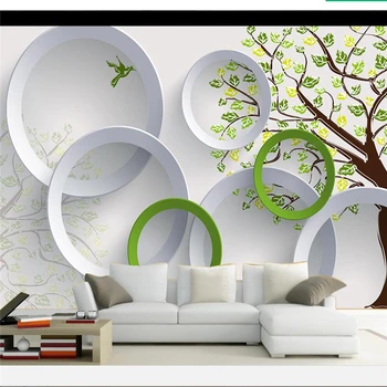Beibehang Pasirinktinius Nuotraukų Freskos 3d Tapetai Mozaikos Medžių 3D Fone Sienų Freskomis tapetų sienos, 3 d papel de parede