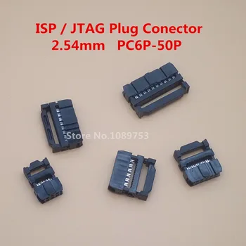 20pcs JTAG IDC Lizdas Rinkinys 2.54 mm ISP Plug Moterų Dual Eilės Jungtis FC-6/8/10/14/16/20-50P