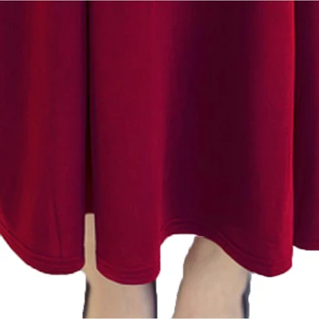 Iki 2017 m. vasaros naujųjų Slim suknelė trumpomis rankovėmis didelio dydžio modalinis ilgą suknelę, O kaklo vientisos spalvos elastingumą suknelė Moterims LU160