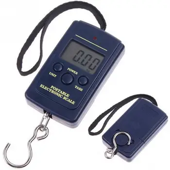 Naujas Profesionalus Nešiojamų Mini Pocket Elektroninių Masto 0.01 kg - 40kg Kabinti Masto Bagažo Svorio Balansas Steelyard LCD Masto