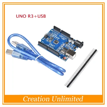 3D spausdintuvas dalių aukštos kokybės 5Sets UNO R3 MEGA328P CH340 CH340G už Arduino UNO R3 + USB laidas WIith nemokamas pristatymas