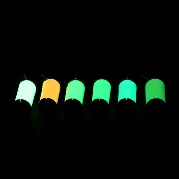 6colors asorti 150D denier fluorescentinė skristi susiejimas siūlai labai vašku poliesterio gijų verpalų 250yd per ritės skristi žvejybos linija