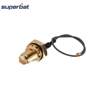 Superbat Galiuku kabelis, SMA pertvaros Lizdas su O-žiedu IPX/UFL Teisę AngleJack Antenos Finansuojančiojo kabelis asamblėjos kabelis 1.37 15cm
