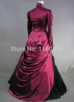 Grakštus Derliaus Gotikos Viktorijos Suknelė Grindų Ilgis