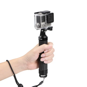 Selens Selfie Stcik Anglies Pluošto Polių Kintama Rankenos Danga stabilizatorius Nešiojamas Stovas laikiklis Gopro Hero Kamera