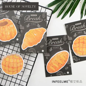 Croissant Ananasų Duona Lipnios Memo Pad Sticky Notes Žymą Mokyklos Buveinė Tiekimo