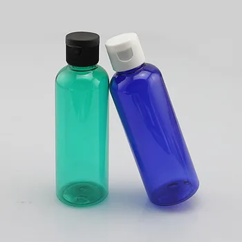 100 ml Plastiko Kosmetikos Kremas Butelis Daugkartiniai Esmė Losjonas Flip dangtelis Tuščių Butelių Mėlyna Žalia Balta Brown Konteineris
