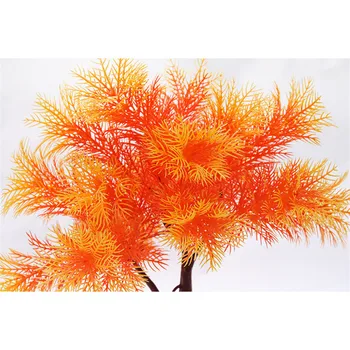 1 vnt Plastikinis Akvariumo Augalų Modeliavimo Medžio Žuvų Bakas Dirbtinės Ekologiškos Apelsinų Medis Akvariumas Ornamentu Dekoras