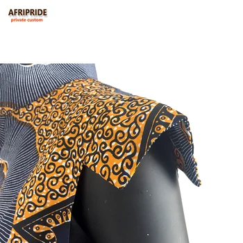 2017 afrikos rudenį moterų atsitiktinis jumpsuit AFRIPRIDE privačių užsakymą kulkšnies rankovių ilgis jumpsuit moterų grynas cottonA722907